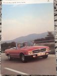 Prospekt Mercedes 280SL 380SL 500SL R107