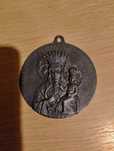 Stary medalion ścienny Matka Boska czestochowska