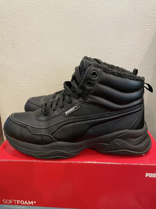 Жіночі зимові ботинки Puma, кроссівки теплі