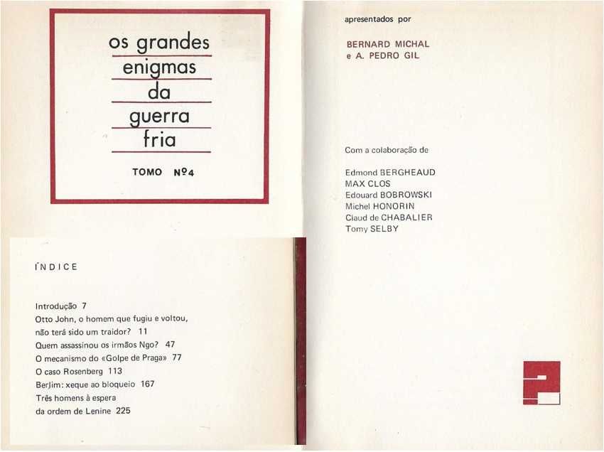 Os Grandes Enigmas da Guerra Fria - - - - 4 X Livros