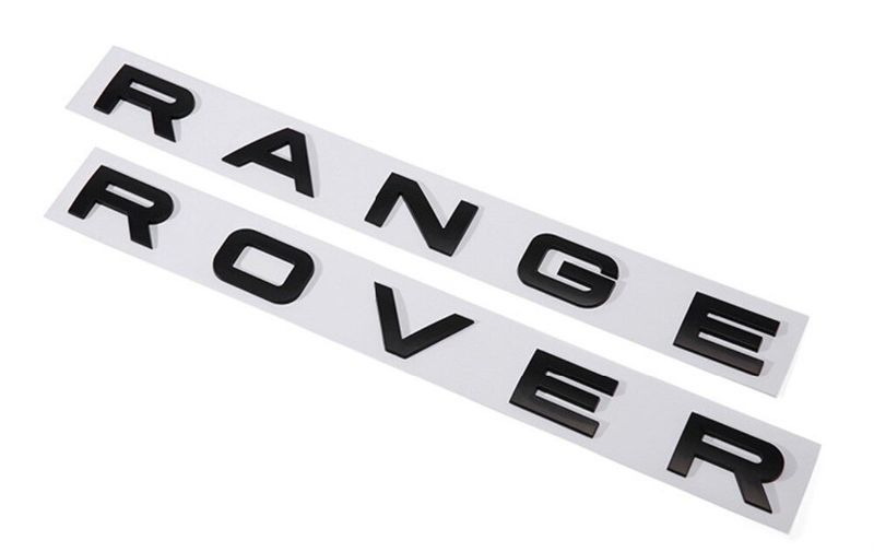 Z547 Letras Emblema Símbolo Range Rover Preto Matte