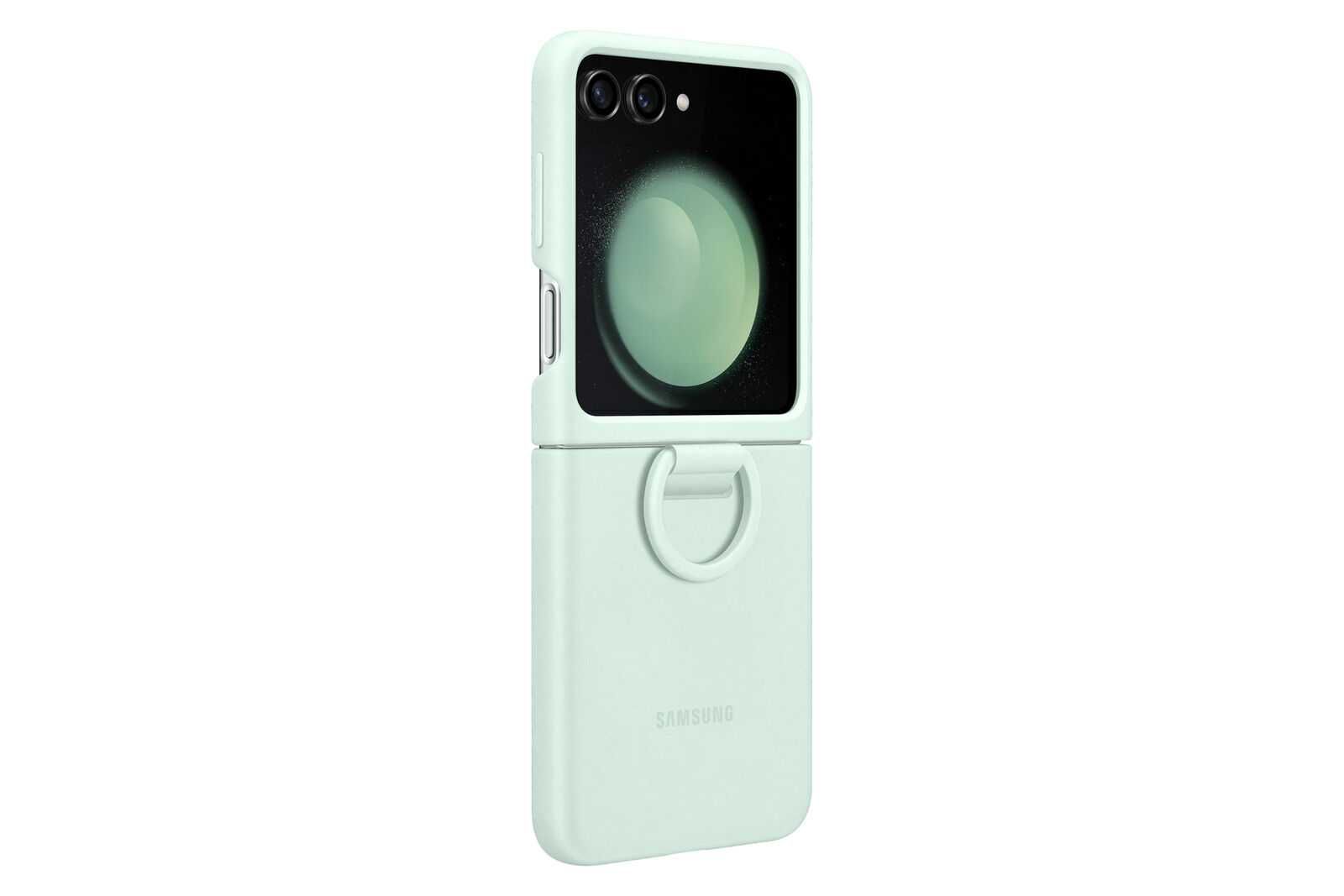 Оригинальный чехол Samsung Z Flip 5 Silicone Cover with Ring Mint