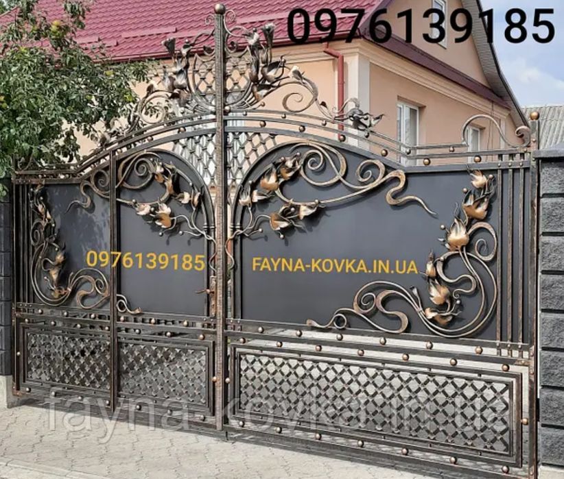 Відкатні та розрашні ворота з хвірткою. Навіси на авто, перила, сходи.