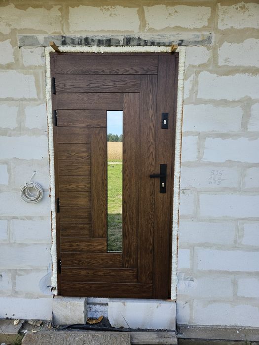 drzwi zewnętrzne drewniane ciepłe producent montaż/dowóz/cała Polska