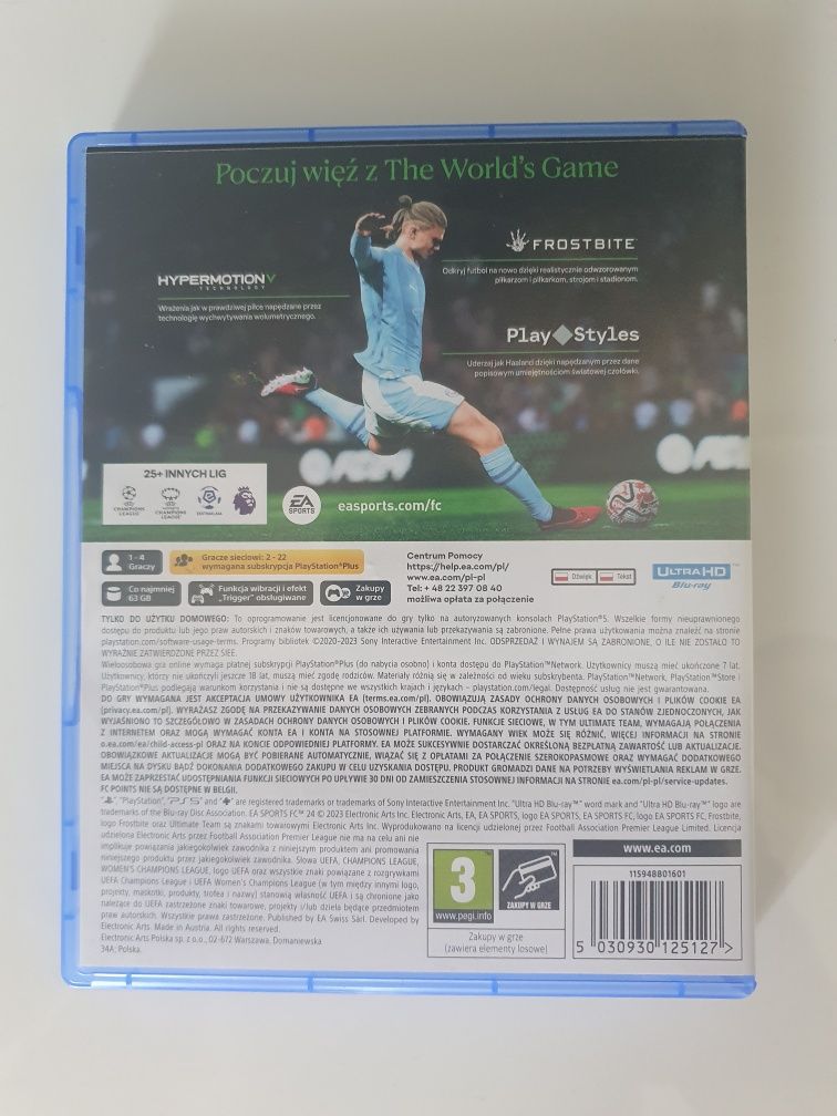 GRA SP FC24 PS5 jak nowa