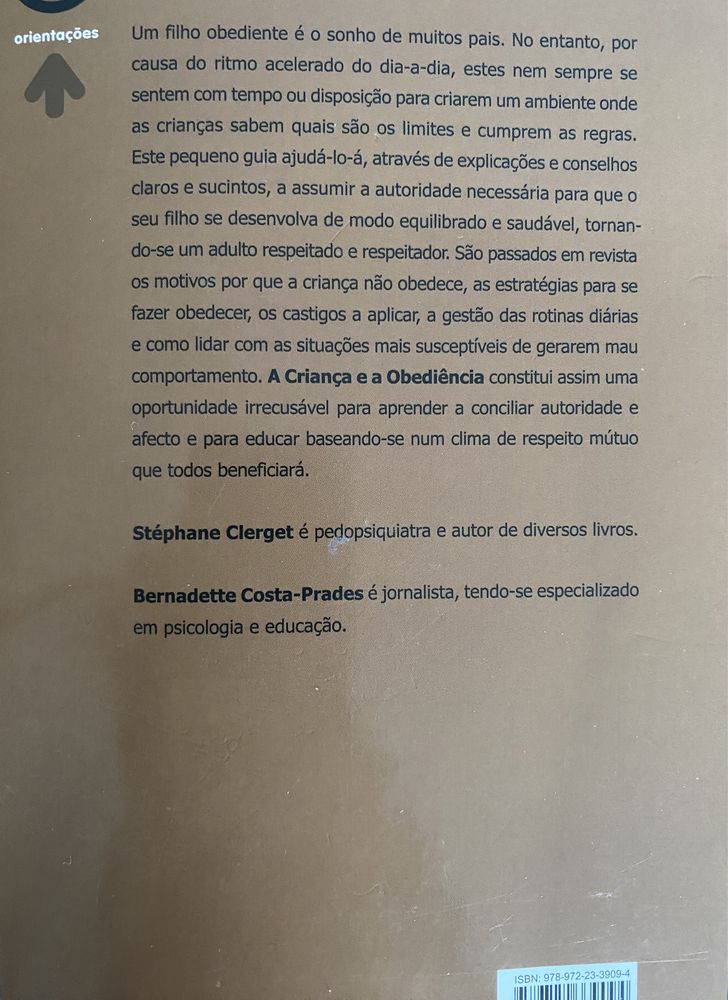 Livro “A criança e a obediência” de Stéphane Clerget