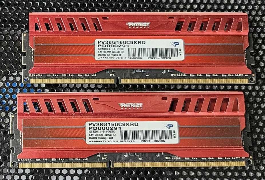 Pamięć Patriot Viper 3, DDR3, 8 GB, 1600MHz, CL9 (PV38G160C9KRD)