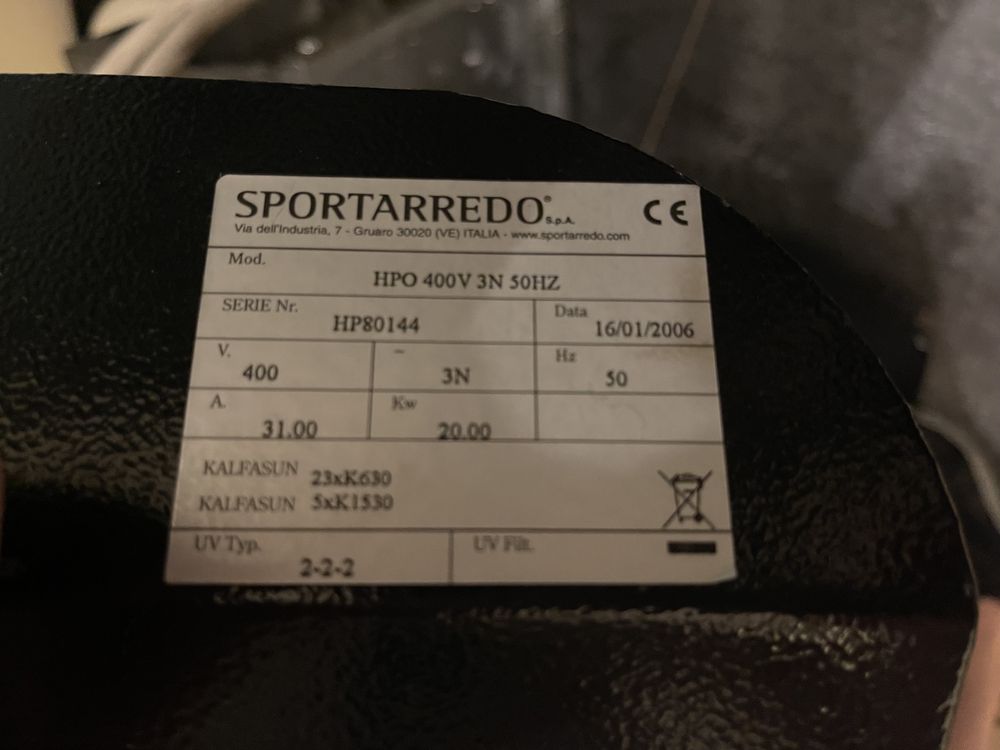 Вертикальний солярій Sportarredo HPO Exotic