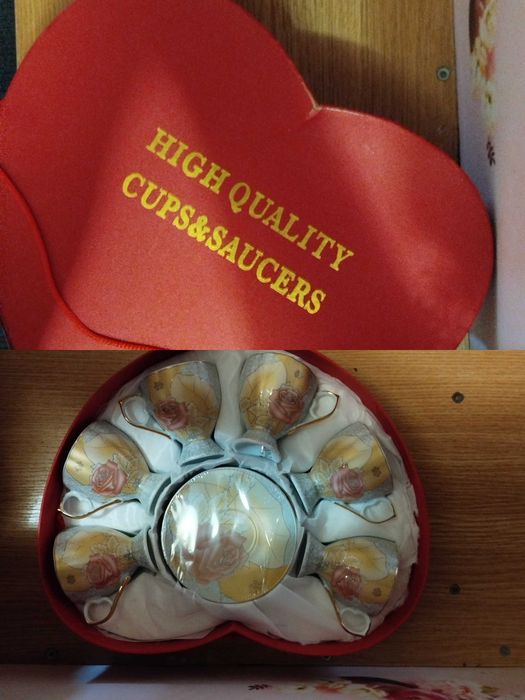 Кавово-чайний сервіз  Японський Фарфор 24 карата YAMASEN GOLD НОВИЙ