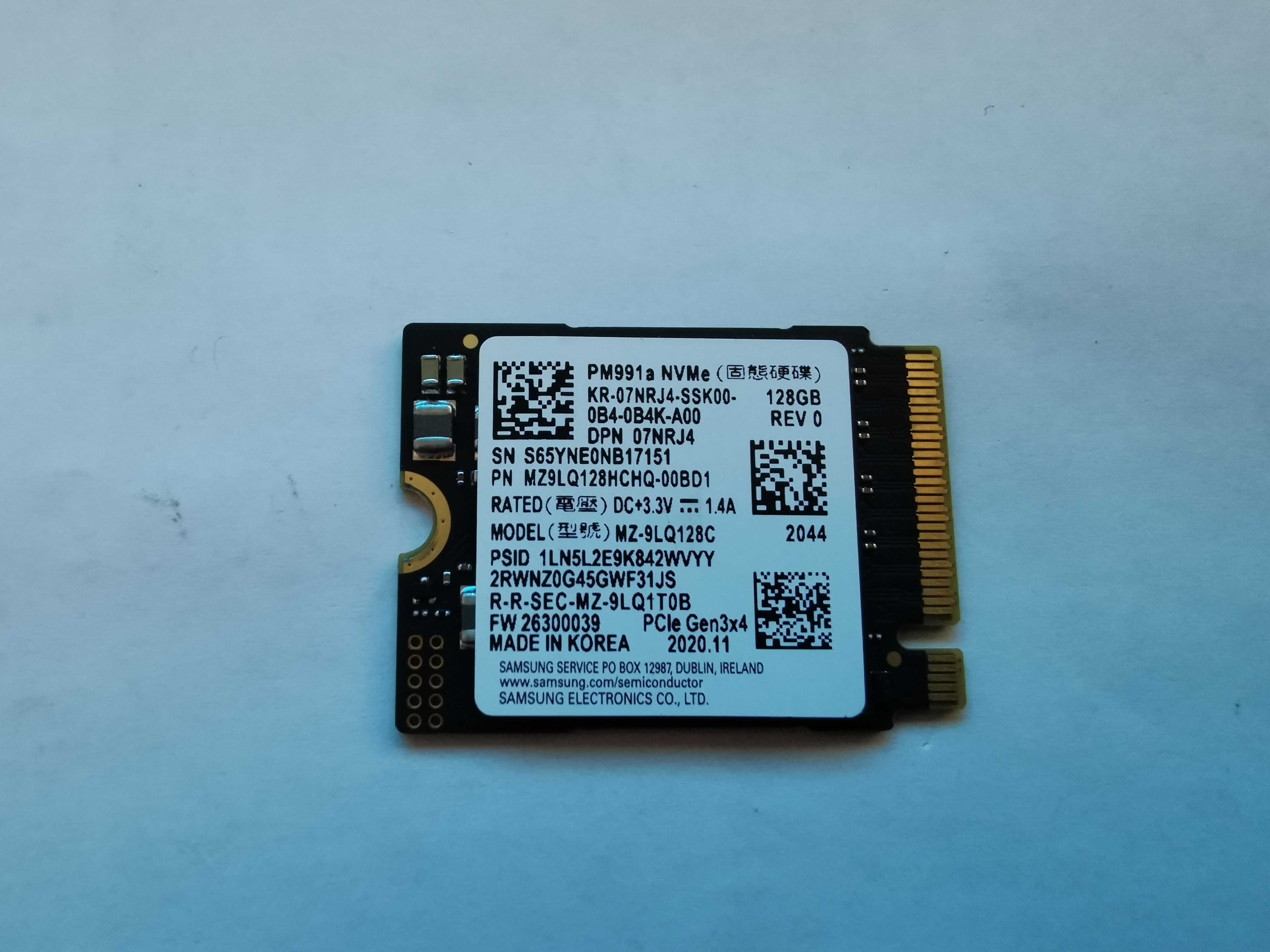 Dysk SSD M2 Samsung PM-991a NVMe MZ-9LQ128C 128GB 2230 (S-C-12)