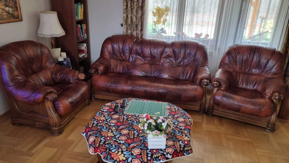 Meble holenderskie, sofa + 2 fotele