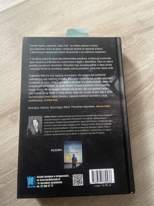 Książka ostre przedmioty