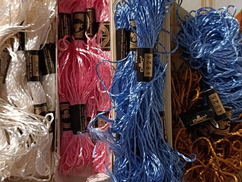 Нитки мулине, шелковые, Франция