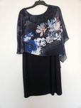 Elegancka granatowa sukienka r.50
