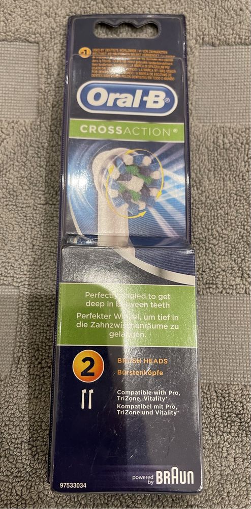 Pack 2x Recargas Oral-B Cross Action