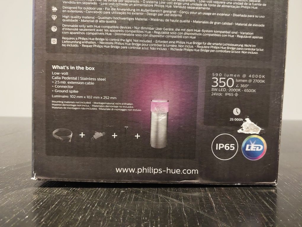 Philips Hue White and Color Ambiance Zewnętrzna lampa stojąca Calla