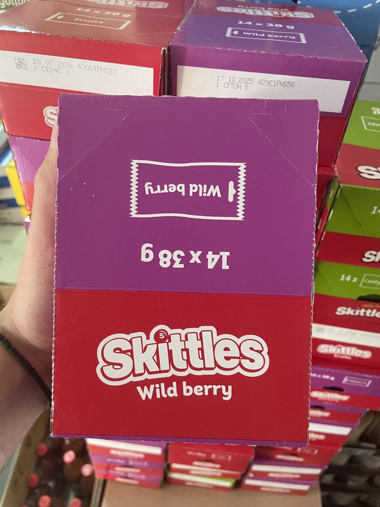 Цукерки Скітлс 38 грамм / конфеты Скитлс / Skittles
