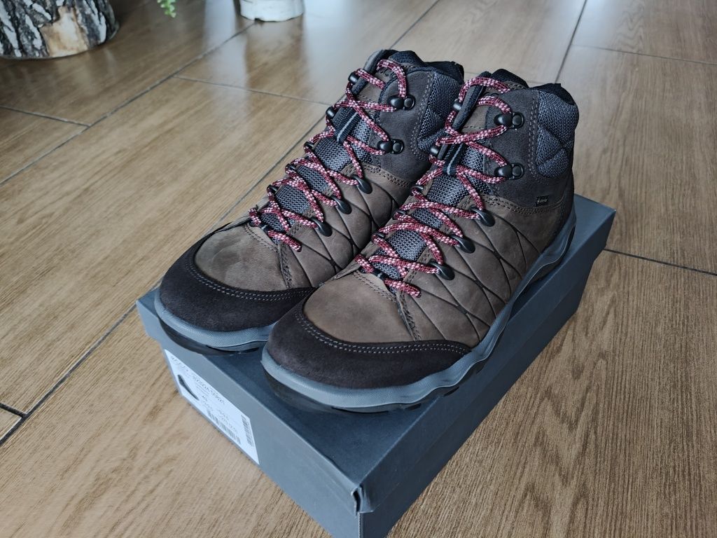 Nowe Buty outdoorowe męskie brązowe ECCO ULTERRA M MID GTX rozmiar 43