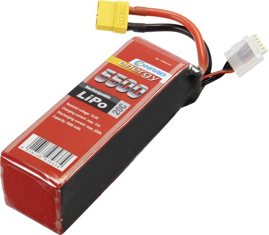 Pakiet akumulator LiPo 14.8 V 5500 mAh 20 C Conrad energy bateria