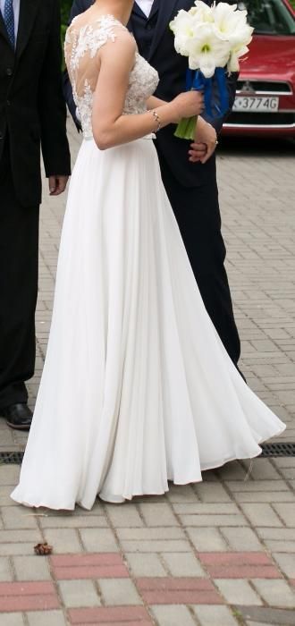 Piękna suknia ślubna, własny projekt.