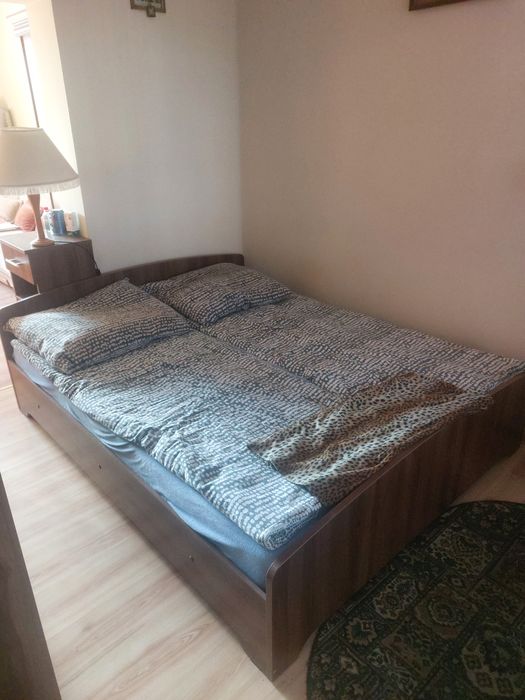 Sypialnia, Łóżko, Komoda, szafa, 2x szafka nocna
