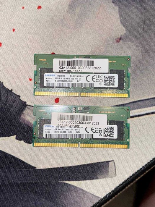Оперативна пам'ять DDR5 16 Gb (2x8) Samsung 4800 SO-DIMM для ноутбука