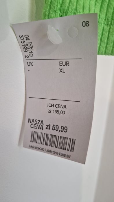 Golf damski Marc O'Polo jasnozielony NOWY!