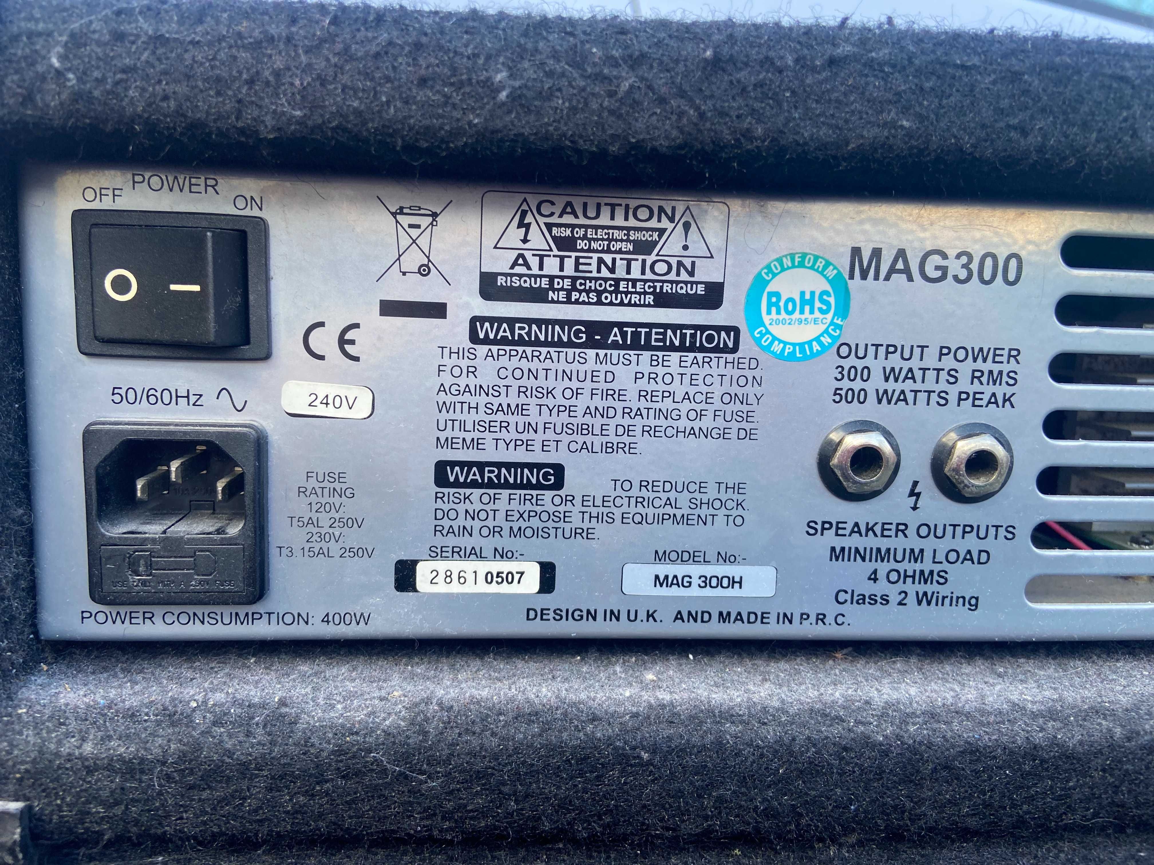 Ashdown MAG 300 wzmacniacz basowy Hartke kolumna basowa