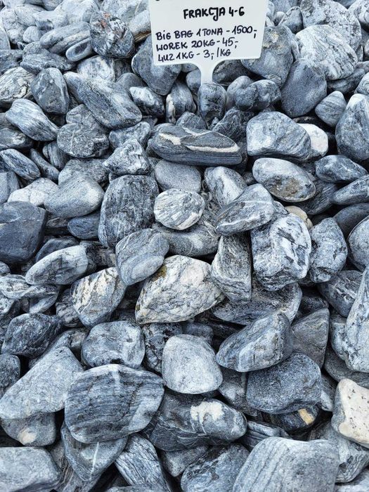 Otoczak Silver Grecki szary kamień Kamienie ogrodowe dekoracyjne ozdob