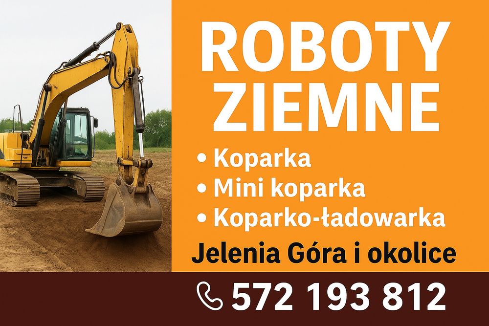 Roboty ziemne koparka/koparko ładowarka/minikoparka