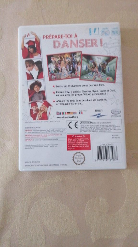 Dvd wii Hight School Musical Dance 3+