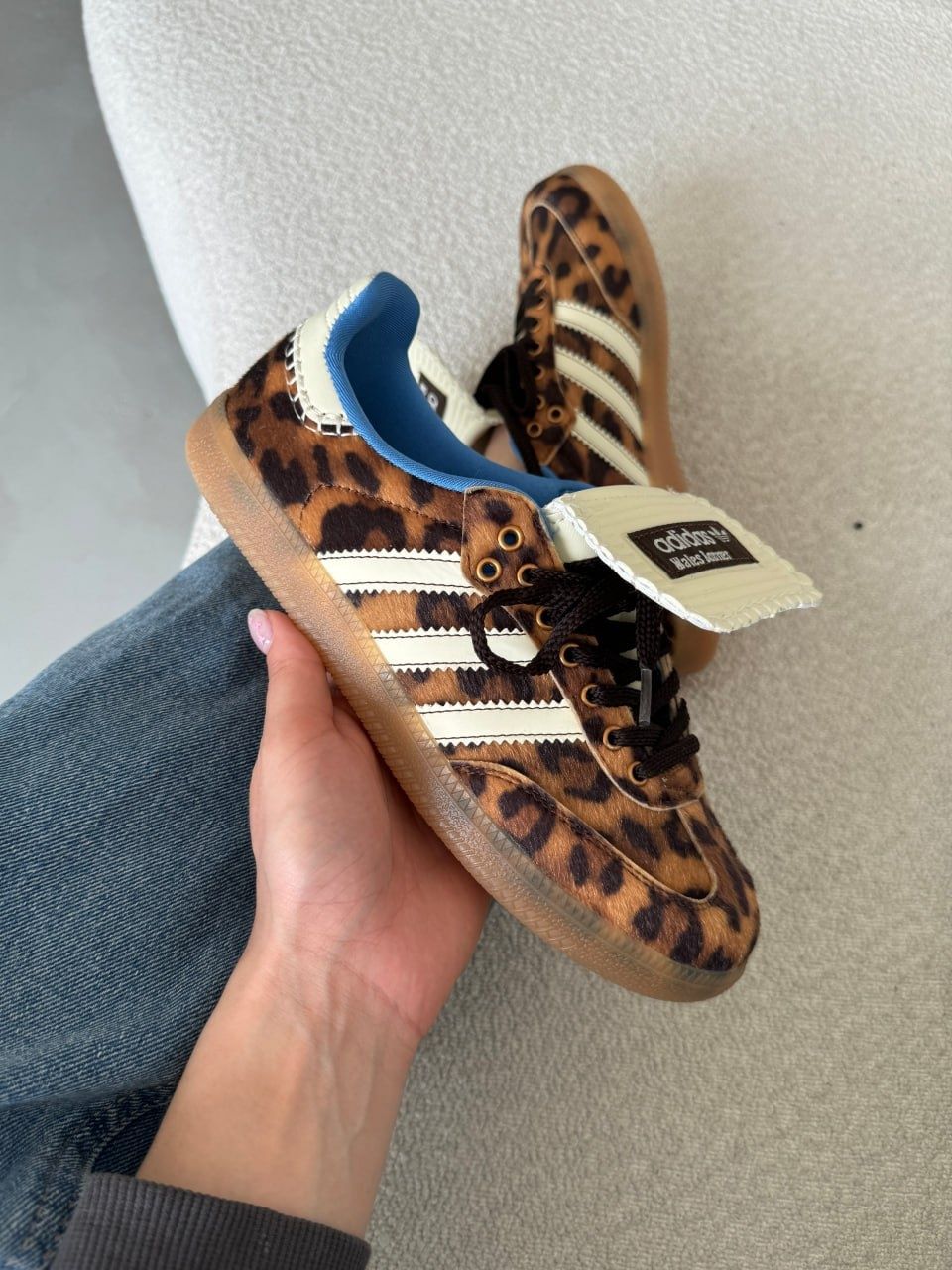 Жіночі кросівки Adidas Samba Wales Bonner Leopard