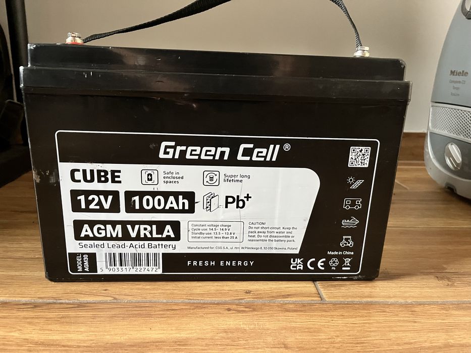 Akumulator Green Cell AGM VRLA 12V 100Ah