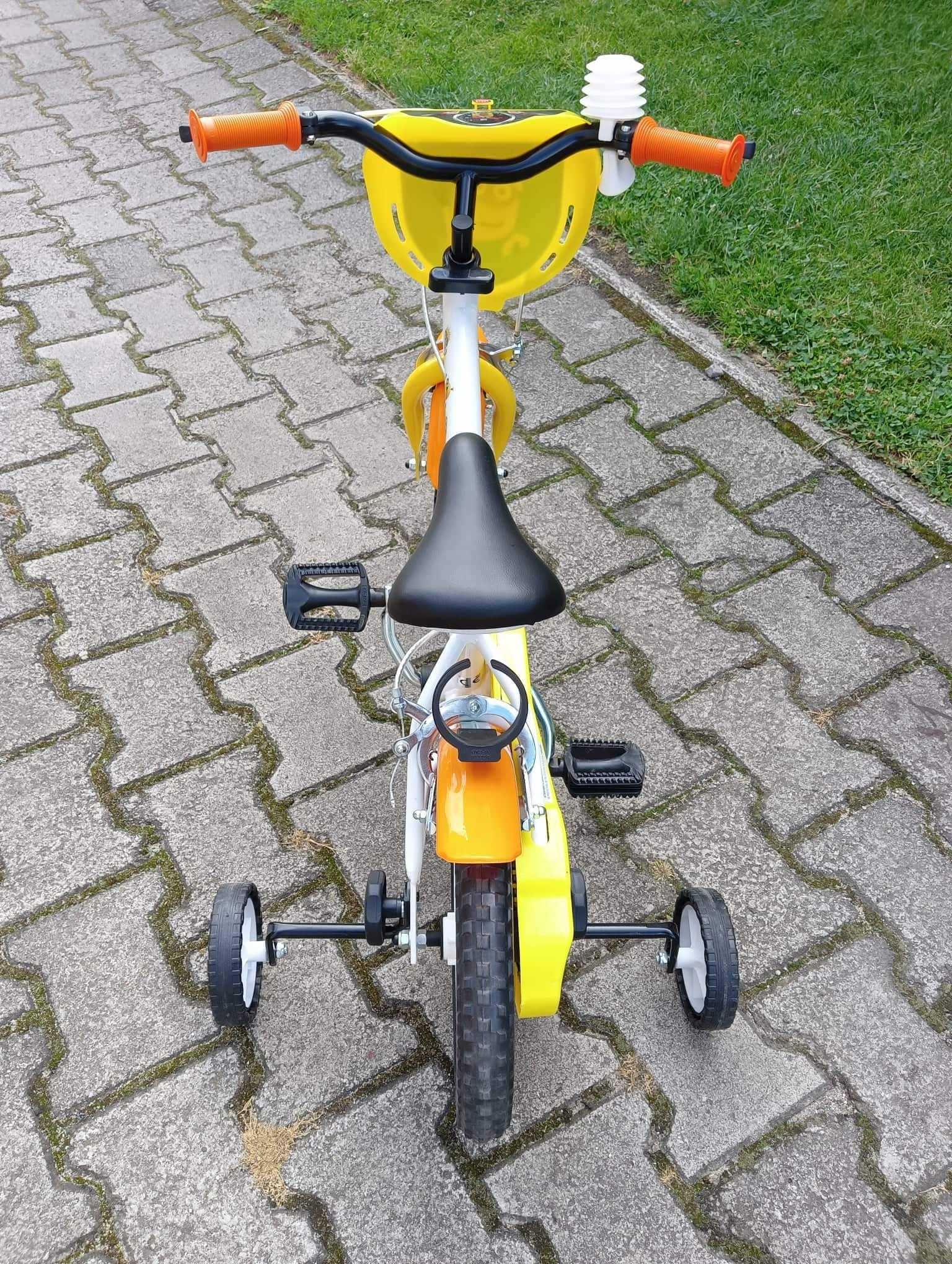 Rower dzieciecy 12.5cali jak nowy minionki