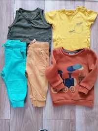 Zestaw dresy body bluza smyk 80