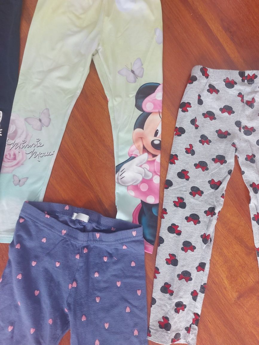 Legginsy 4 szt., rozmiar 104