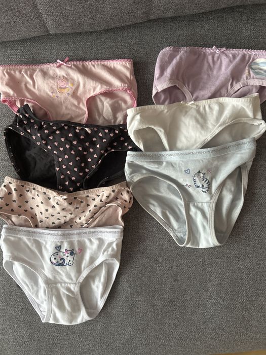 7 sztuk majtki 98/104