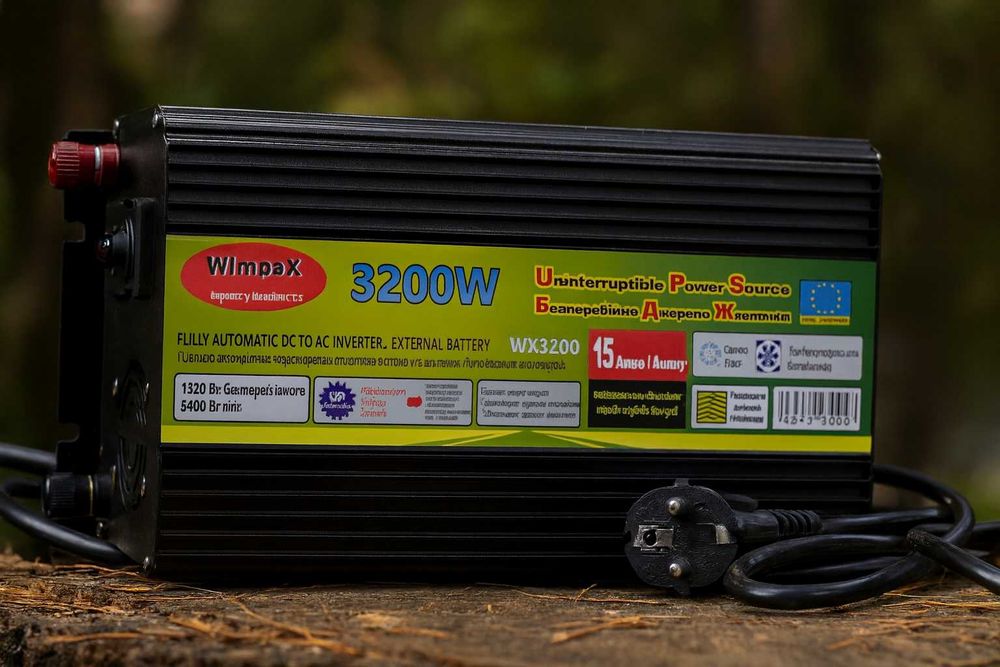 ИНВЕРТОР UPS/ Бесперебойник с подзарядкой 12/220в-3200вт. ЧИСТЫЙ СИНУС