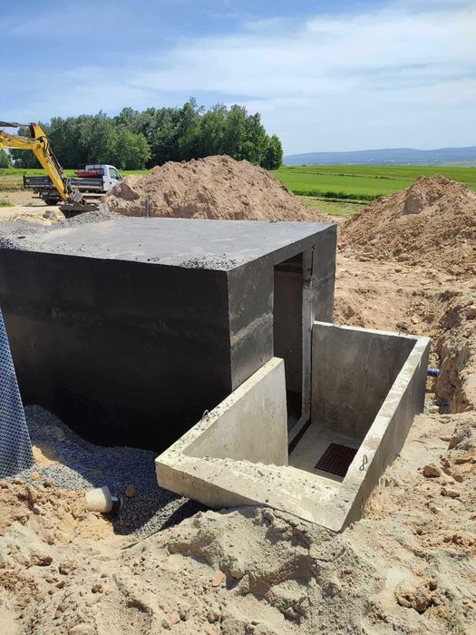 Piwnica betonowa ziemianka z płaskim stropem