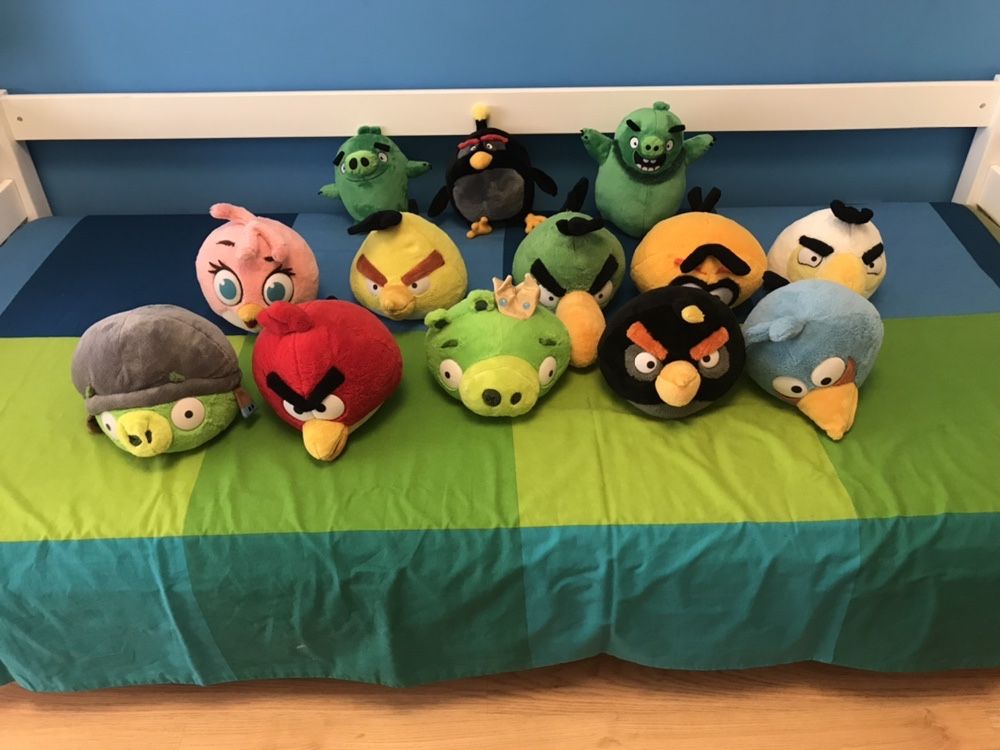 Angry birds - coleção completa peluches Continente