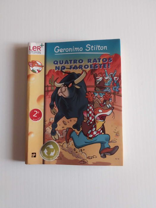 Livro "Quatro ratos no Faroeste", Geronimo Stilton