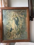 Wniebowzięcie Najświętszej Maryi Panny bardzo stary duży oleodruk