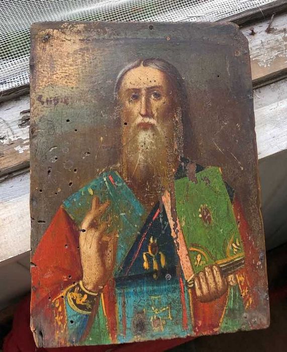 Старинная Икона святого