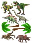 opłatek na tort dinozaury zestaw