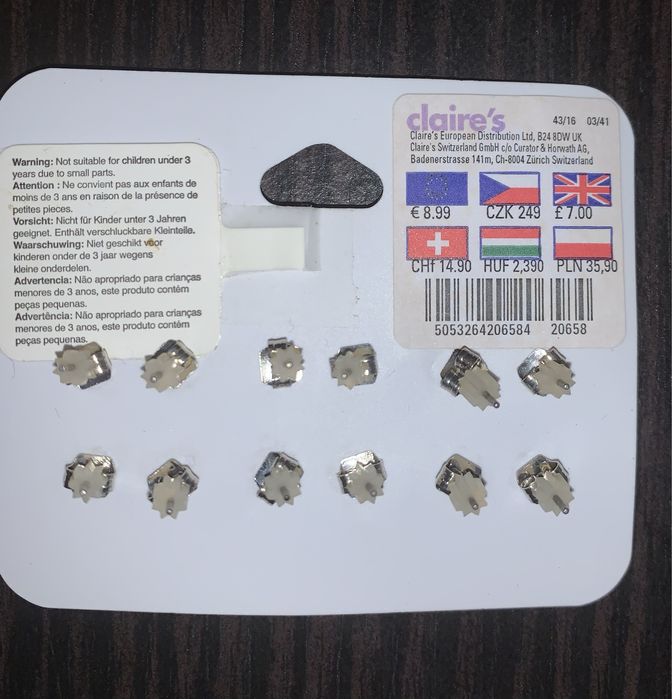 Brincos Claire’s