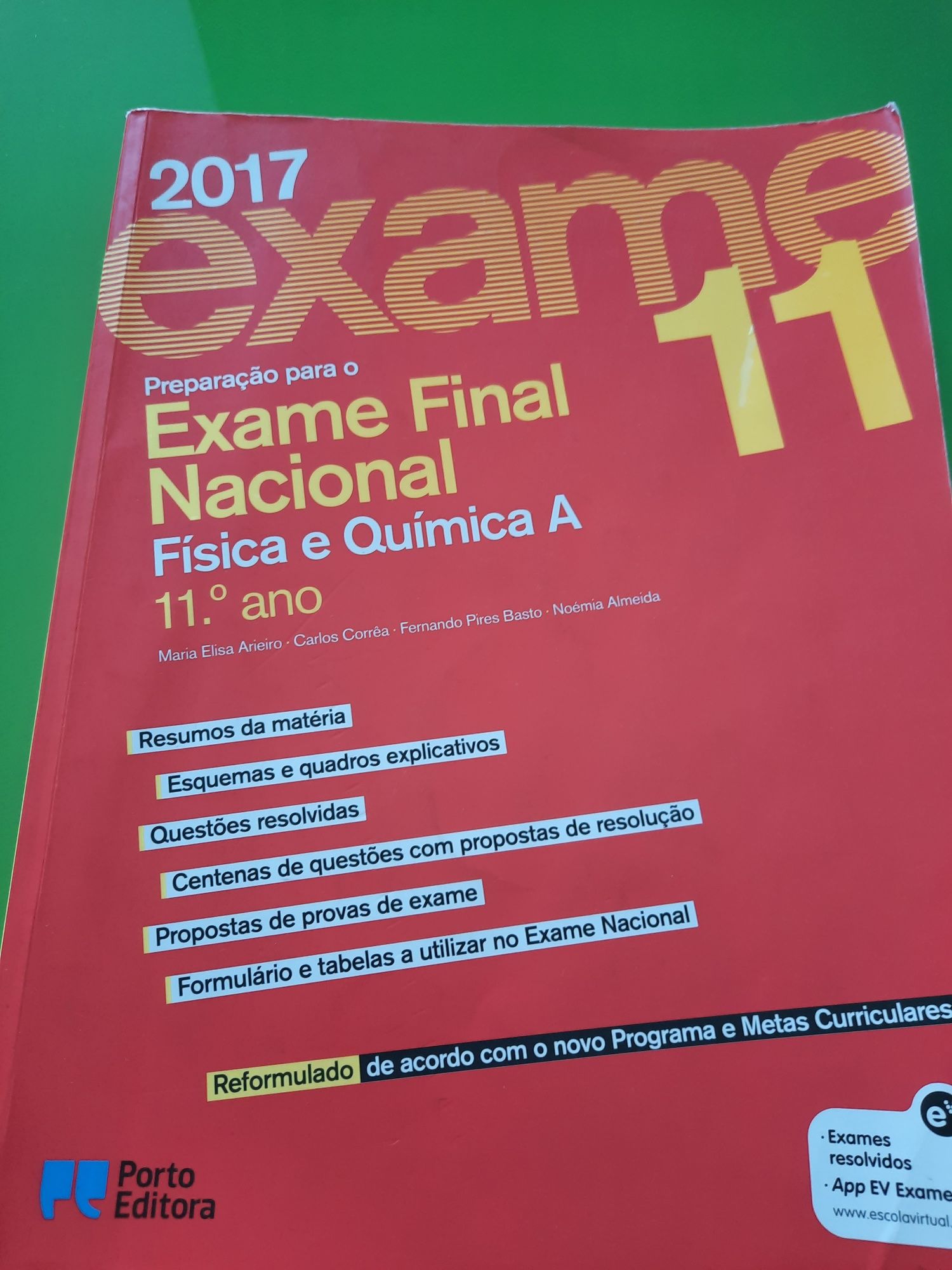 Preparação Exame Nacional Fisica e Química( Porto Editora)