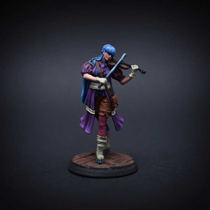 Figurka D&D, RPG, bard, skala 32 mm, ręcznie malowana, handmade