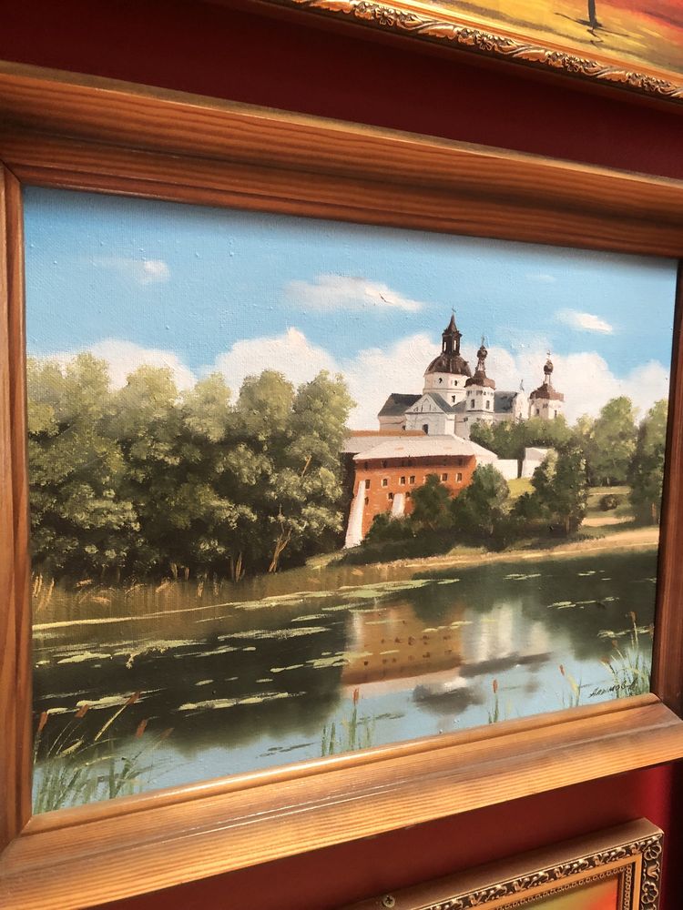 Картина масло в рамке