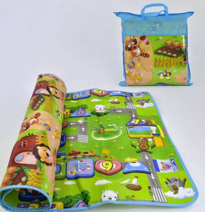 Коврик Бебіпол напольний двосторонній  EVA 120 см на 180 см