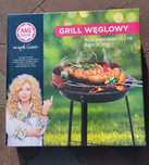 Nowy Grill węglowy ogrodowy+Brykiet węgla drzewnego 2.5kg